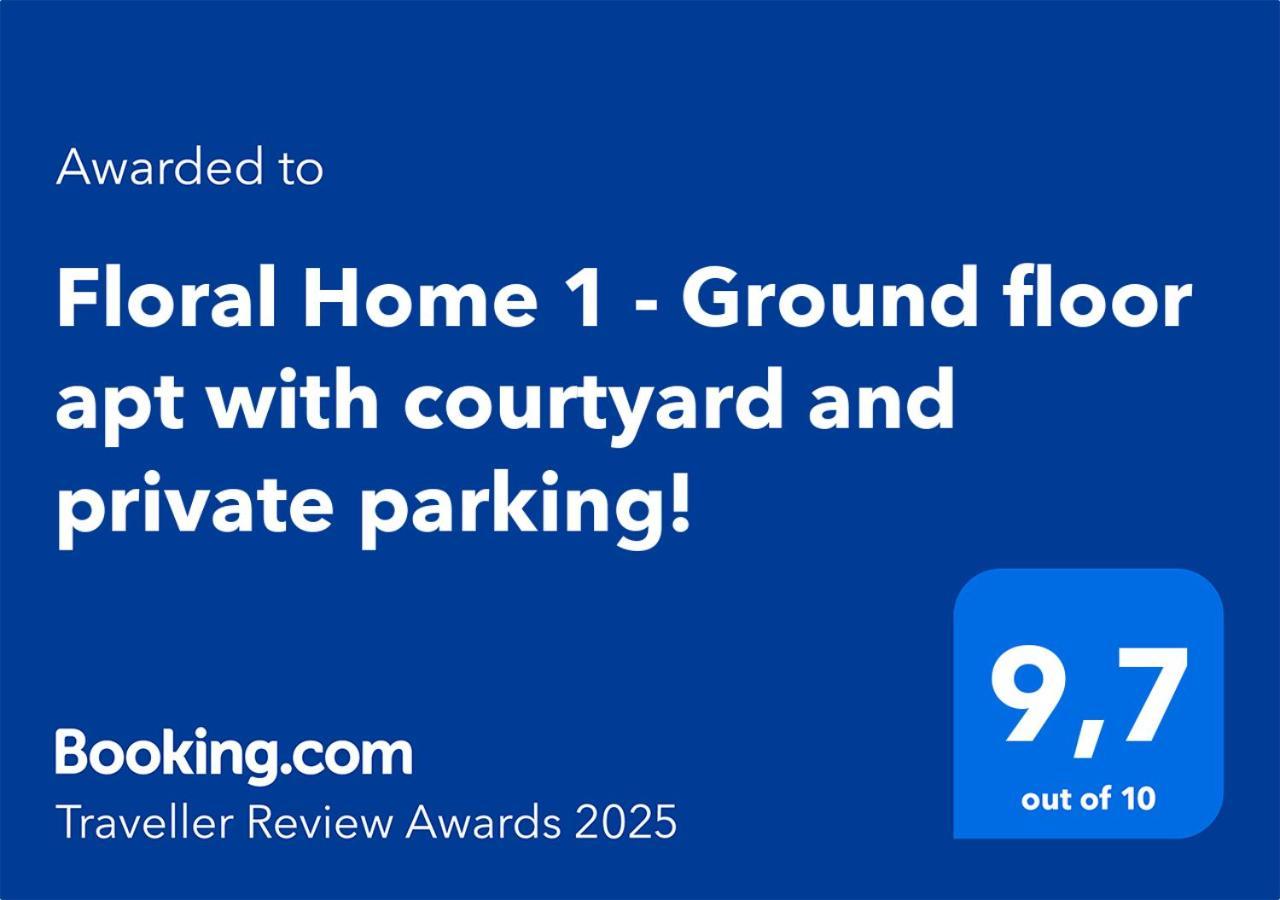 Floral Home 1 - Ground Floor Apt With Courtyard And Private Parking! Atenas Exterior foto